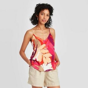 A New Day Women's Leaf Print Cami NWT